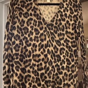 Michael Kors Leopard Print Sweater